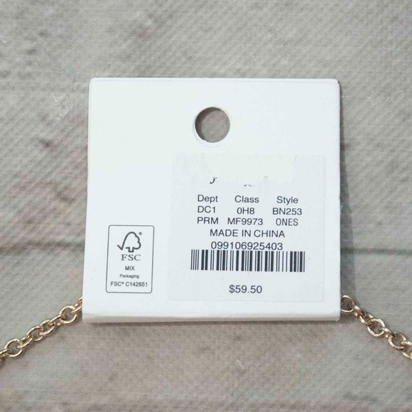 NWT J. Crew Pink and Red Crystal Leaves Statement Necklace - Picture 3 of 7